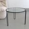 Vintage Round Wire Nesting Tables in Metal and Glass, Set of 3 4