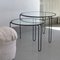 Vintage Round Wire Nesting Tables in Metal and Glass, Set of 3 6