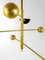 Italian Adjustable Counterweight Ceiling Lamp in Brass in Stilnovo Style, 1960s 6