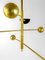 Italian Adjustable Counterweight Ceiling Lamp in Brass in Stilnovo Style, 1960s, Image 6