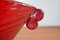 Red Murano Glass Shell by Fulvio Bianconi for Venini, 1950s 8