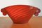 Red Murano Glass Shell by Fulvio Bianconi for Venini, 1950s 6