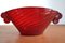 Red Murano Glass Shell by Fulvio Bianconi for Venini, 1950s 2