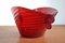 Red Murano Glass Shell by Fulvio Bianconi for Venini, 1950s 4