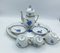 Blue Porcelain Coffee Service from Herend, Hungary, Set of 7, Image 7