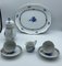 Blue Porcelain Coffee Service from Herend, Hungary, Set of 7 5