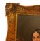 Josephine Götzel-Sepolina, Biedermeier Portrait, 1800er, Öl auf Leinwand, gerahmt 3
