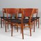 Vintage Chairs in Teak and Oak by Helge Sibast for Sibast, 1960s, Set of 6 5