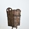 Vintage Portuguese Grape Harvest Log D Basket, 1950s, Image 3