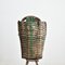 Vintage Portuguese Grape Harvest Log G Basket, 1950s 1