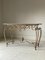 French Gilt Iron & Limestone Console Table attributed to René Prou, 1940s 3