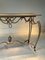 French Gilt Iron & Limestone Console Table attributed to René Prou, 1940s 8