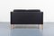 Black Leather 2-Seater Sofa from Mogens Hansen, Denmark 8
