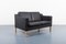 Black Leather 2-Seater Sofa from Mogens Hansen, Denmark 4