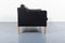 Black Leather 2-Seater Sofa from Mogens Hansen, Denmark 6