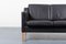 Black Leather 2-Seater Sofa from Mogens Hansen, Denmark 3