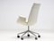 White Leather High Back Bird Chairs on Wheels by Fabricius & Kastholm, 1980s, Image 3