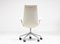 White Leather High Back Bird Chairs on Wheels by Fabricius & Kastholm, 1980s 7