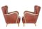 Mid-Century Shaped Leather Armchairs, 1950s, Set of 2 8