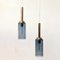 Scandinavian Brass and Smoked Glass Ceiling or Window Pendants, 1960s, Set of 2 4