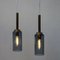 Scandinavian Brass and Smoked Glass Ceiling or Window Pendants, 1960s, Set of 2 7