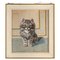 Painting of Cat by Burkhard Katzen-Flury 1