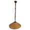 Lámpara colgante italiana de mimbre y bambú, años 60, Imagen 1