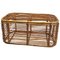 Italian French Riviera Basket Container in Bamboo Rattan, 1960s 1