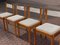 Danish Pine and Canvas Chairs, 1970s, Set of 4, Image 4