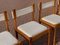 Danish Pine and Canvas Chairs, 1970s, Set of 4 7