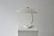 German Table Lamp in White Lacquered Metal and Brass, 1960s, Image 5