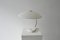 German Table Lamp in White Lacquered Metal and Brass, 1960s 6