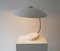 German Table Lamp in White Lacquered Metal and Brass, 1960s, Image 4