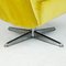 Scandinavian Lounge Chair with Swivel Chrome Base and Yellow Velvet, 1960s, Image 9