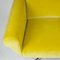 Skandinavischer Sessel mit drehbarem Chromgestell und gelbem Samtbezug, 1960er 3