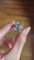 Vintage Ring in 18K Gold with Blue Spinel, 1950s 24