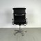 ICF Soft Pad Group Chair aus schwarzem Leder von Charles und Ray Eames für Herman Miller, 1960er 5