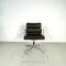 Sedia imbottita in pelle marrone di Charles & Ray Eames per Herman Miller, anni '60, Immagine 1