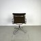 Sedia imbottita in pelle marrone di Charles & Ray Eames per Herman Miller, anni '60, Immagine 10