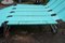 Vintage Deck Chair in Turquoise Green, 1960s 7