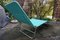 Vintage Deck Chair in Turquoise Green, 1960s 3