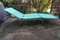 Vintage Deck Chair in Turquoise Green, 1960s, Image 5