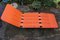 Chaise Longue Vintage Orange Vif, 1960s 3