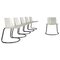 Alessia Chairs in Metal and White by Giotto Stoppino for Driade, 1970s, Set of 6, Image 1