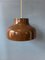 Mid-Century Brown Metal Pendant Light, 1970s, Image 1