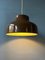 Mid-Century Brown Metal Pendant Light, 1970s 4