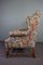 Antique Upholstered Ear Chair, Image 3
