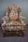 Antique Upholstered Ear Chair, Image 1