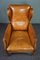 Ear Club Chair in Cowhide Leather, Image 7