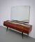 Italian Credenza with Mirror in Wood, Glass and Brass by Vittorio Dassi, 1960s 1
